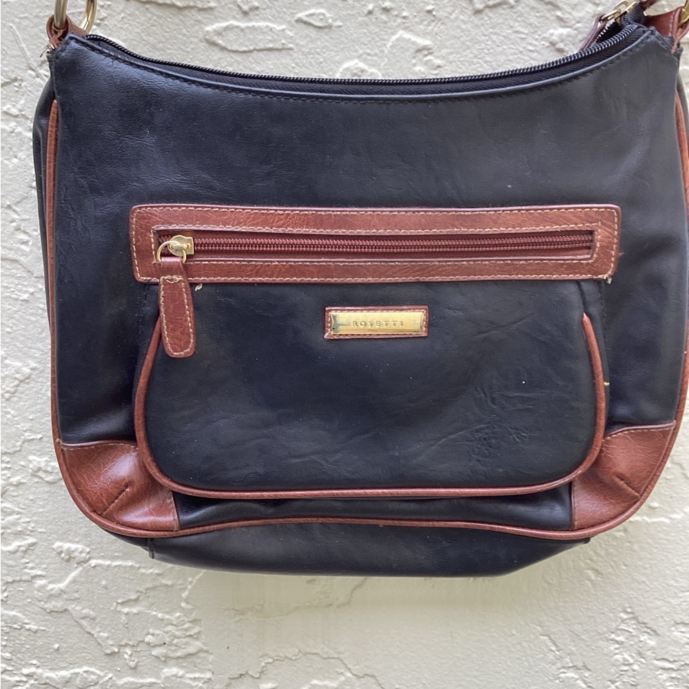 Rossetti Bag Purse BlackTan Shoulder Change Purse
